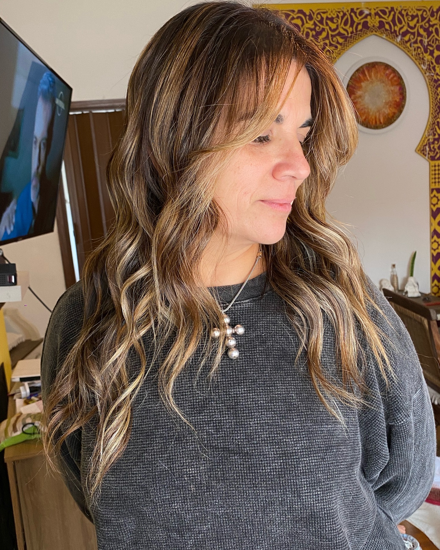 Mechas naturales en capas